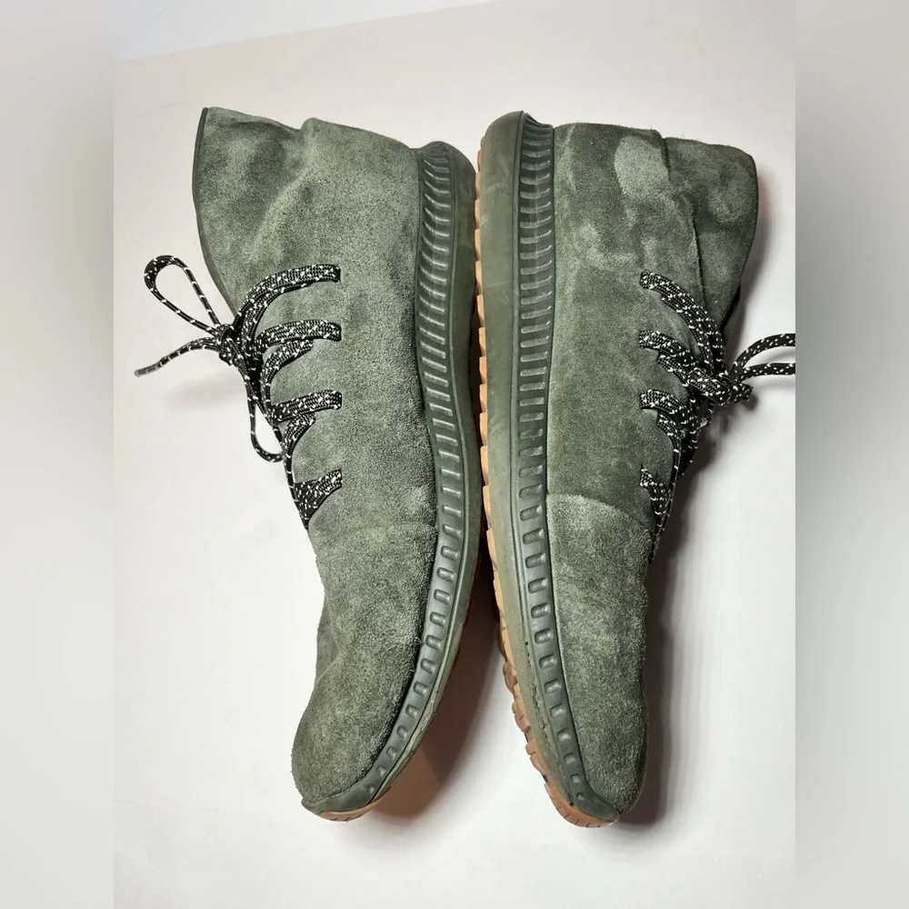 Underarmour Unique Veloce Chukka Mid Suede Olive Green Causal Shoes Mens 12